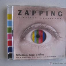 CDs de Música: CD ZAPPING - UN DISCO SIN INTERRUPCIONES - 2 CDS - VOL 1 Y 2.. Lote 54952731
