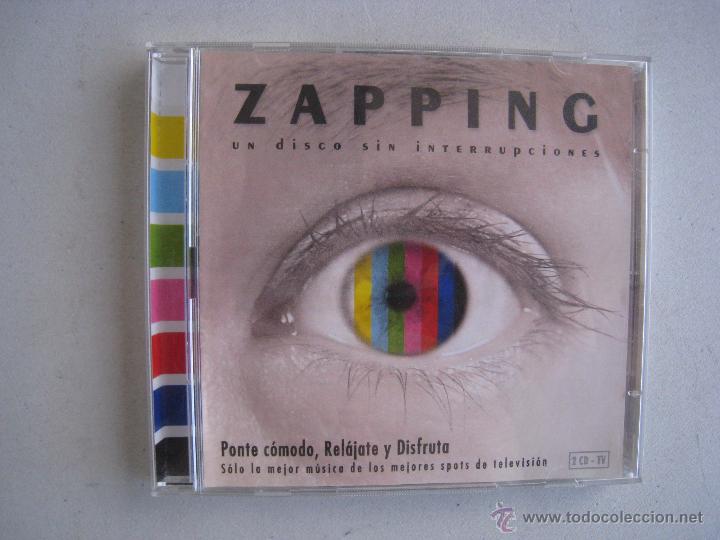 CDs de m&uacute;sica: CD ZAPPING - UN DISCO SIN INTERRUPCIONES - 2 CDS - VOL 1 Y 2. - Foto 2