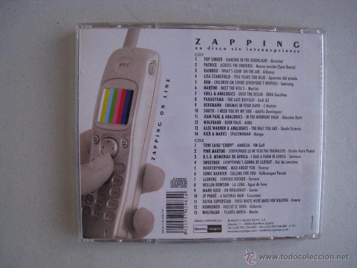CDs de m&uacute;sica: CD ZAPPING - UN DISCO SIN INTERRUPCIONES - 2 CDS - VOL 1 Y 2. - Foto 3