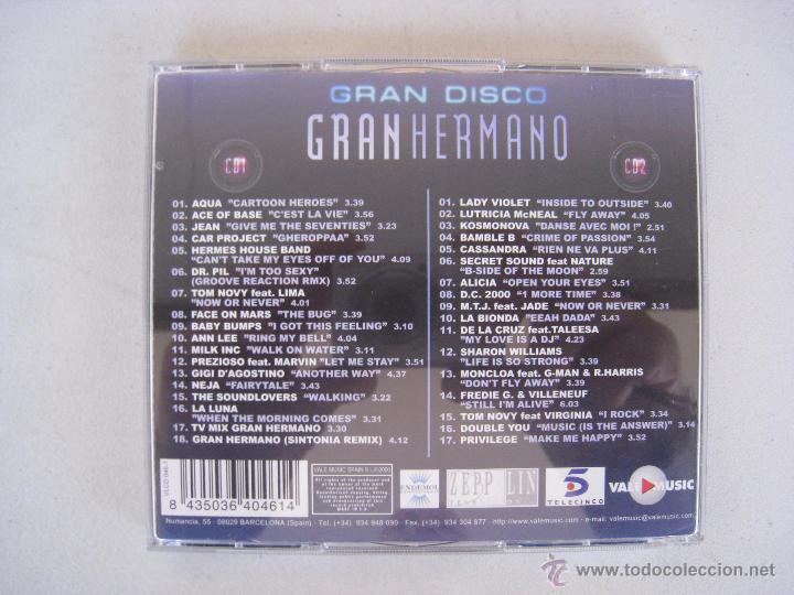 CDs de m&uacute;sica: CD GRAN HERMANO 2000 - 2 CDS. - Foto 3