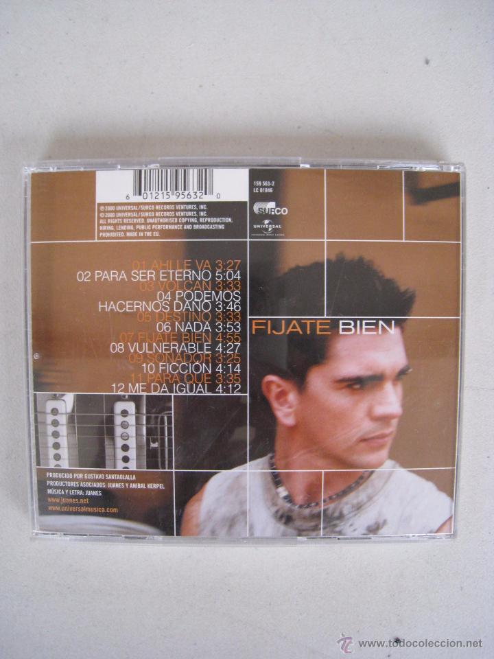 CDs de m&uacute;sica: CD - JUANES - FIJATE BIEN. - Foto 4