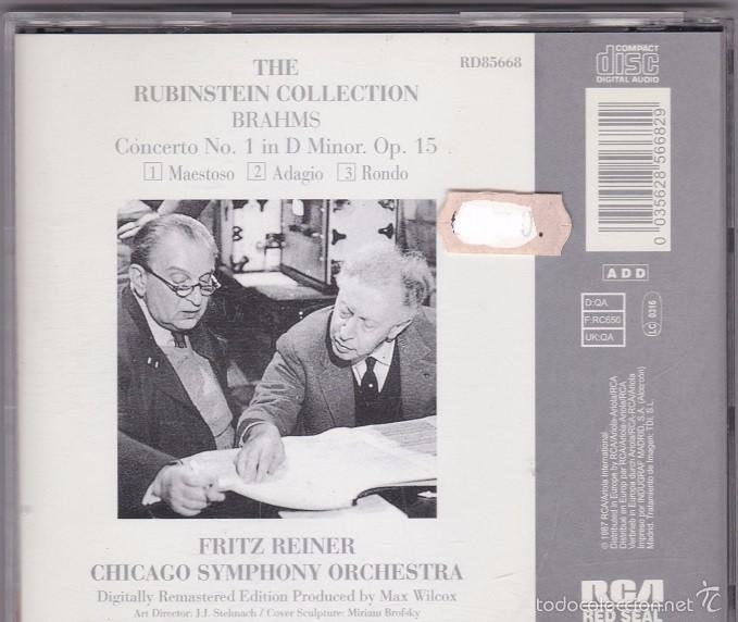 CDs de m&uacute;sica: The Rubinstein Collection - Brahms - Reiner - Foto 2