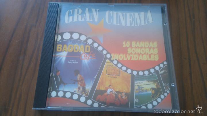 CDs de m&uacute;sica: GRAN CINEMA. 10 BANDAS SONORAS INOLVIDABLES. CD RECOPILATORIO CON 10 TEMAS. BUEN ESTADO. RARO