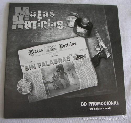CDs de m&uacute;sica: MALAS NOTICIAS - SIN PALABRAS - CD - Foto 1