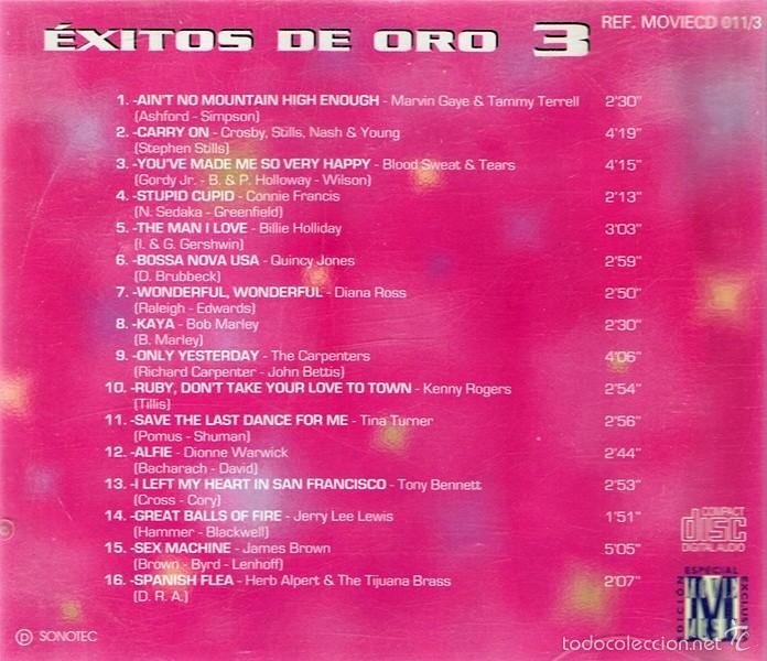CDs de m&uacute;sica: CD &Eacute;XITOS DE ORO 3  KENNY ROGERS TINA TURNER - Foto 2