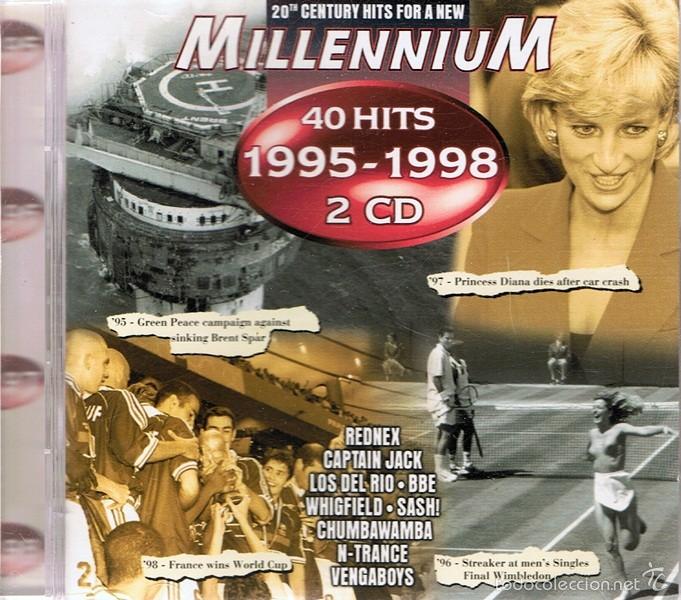 CDs de m&uacute;sica: CD MILLENNIUM 40 HITS 1995 - 1998 (2 CDS) - Foto 1