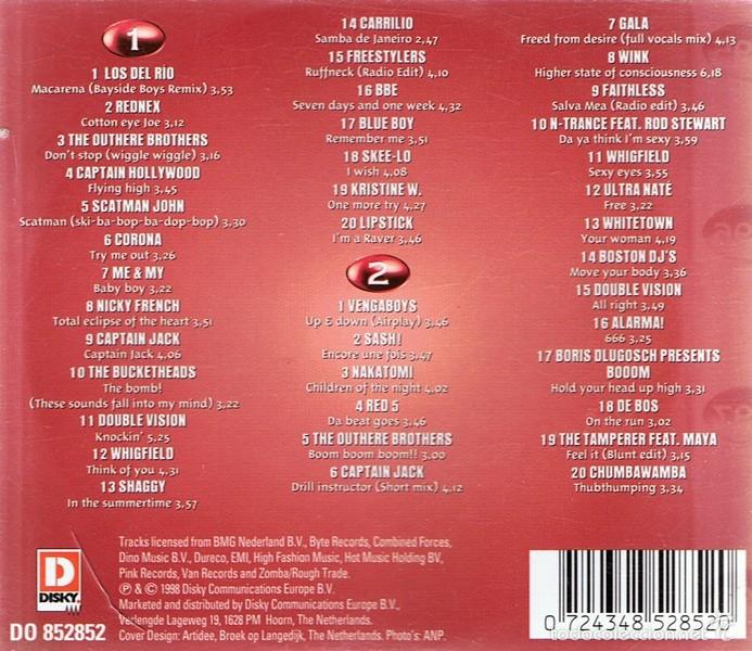 CDs de m&uacute;sica: CD MILLENNIUM 40 HITS 1995 - 1998 (2 CDS) - Foto 2