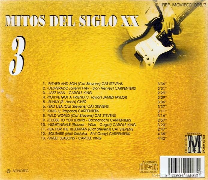 CDs de m&uacute;sica: CD MITOS DEL SIGLO XX  (DISCO N&ordm; 3) - Foto 2