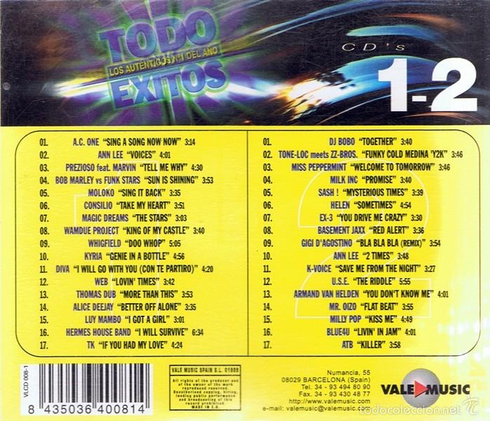 CDs de m&uacute;sica: CD TODO &Eacute;XITOS  CD 1 Y CD 2 - Foto 2
