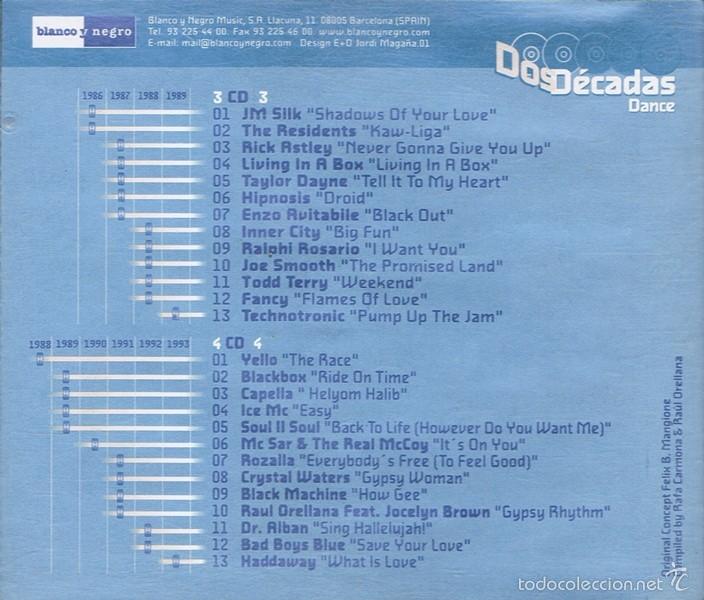 CDs de m&uacute;sica: CD DOS D&Eacute;CADAS DANCE CD 3 Y CD 4 - Foto 2