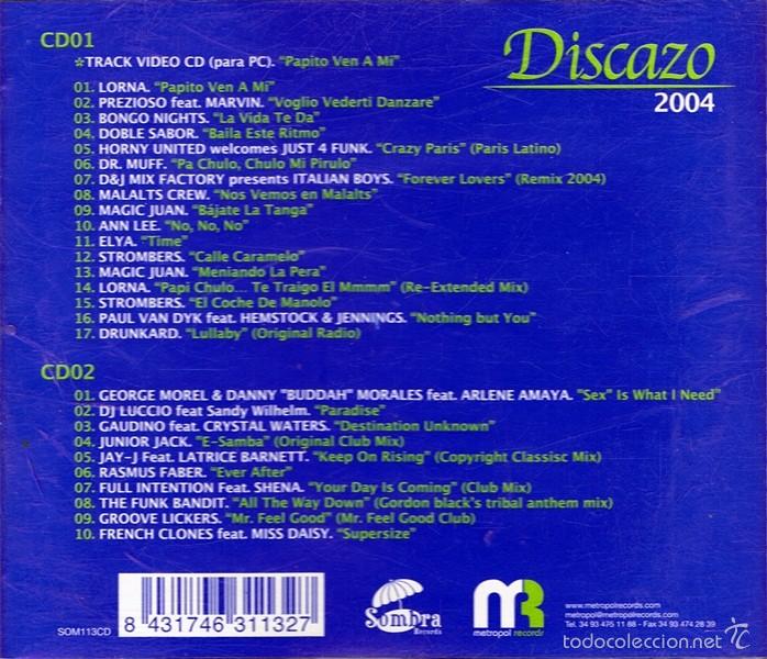 CDs de m&uacute;sica: CD DISCAZO 2004  (2 CDS) - Foto 2