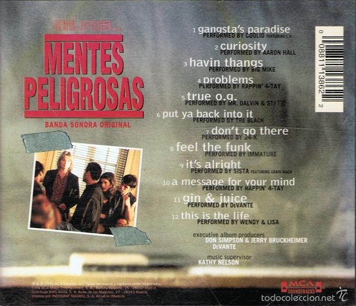 CDs de m&uacute;sica: CD MENTES PELIGROSAS MICHELLE PFEIFFER - Foto 2