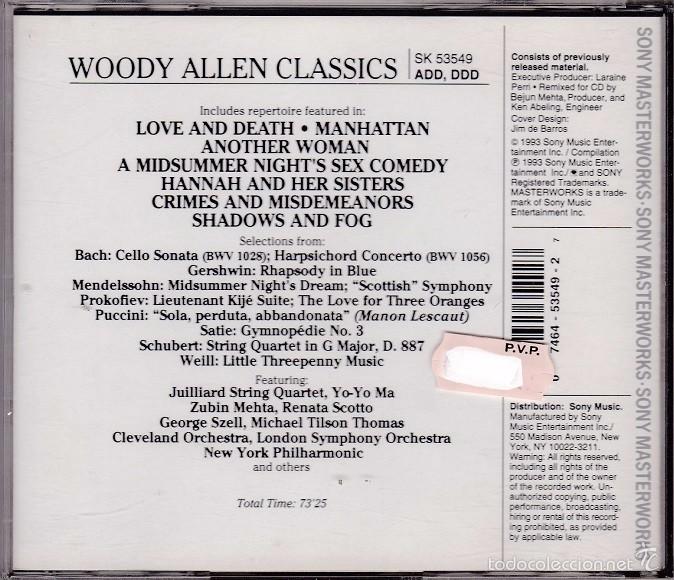 CDs de m&uacute;sica: Woody Allen Classics - Foto 2