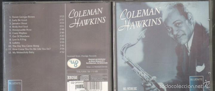 CDs de m&uacute;sica: COLEMAN HAWKINS.     CD-SOLEXT-803 - Foto 1