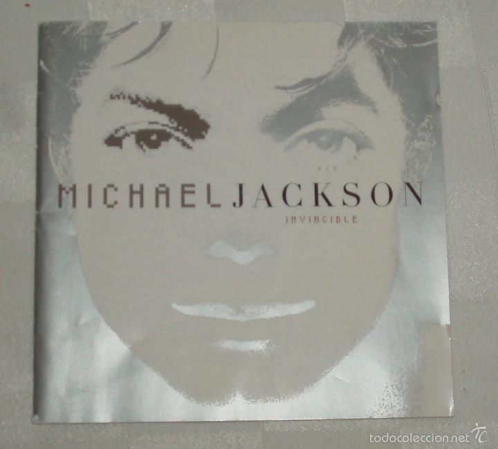 CDs de m&uacute;sica: libreto o caratula del CD invincible de Michael Jackson - Foto 1