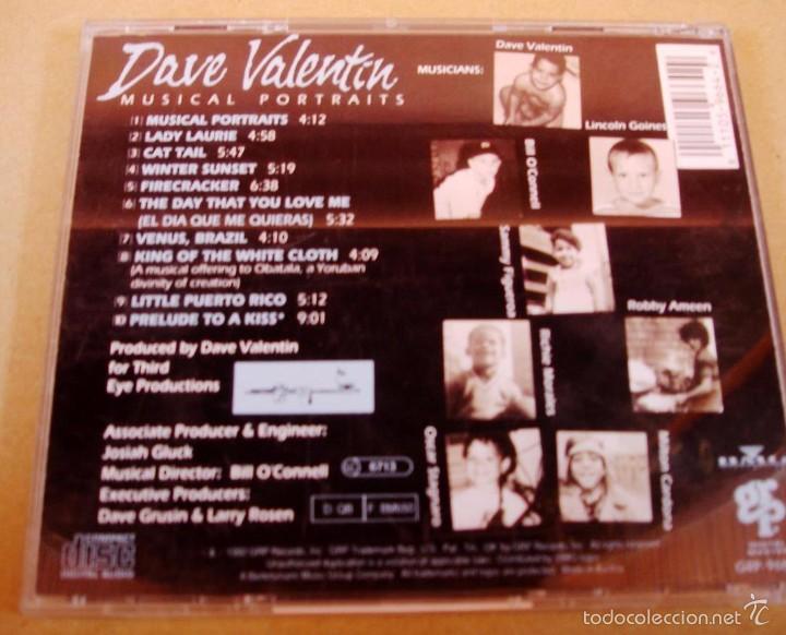 CDs de m&uacute;sica: DAVE VALENTIN - MUSICAL PROTRAITS (CD) 1992 - Foto 3