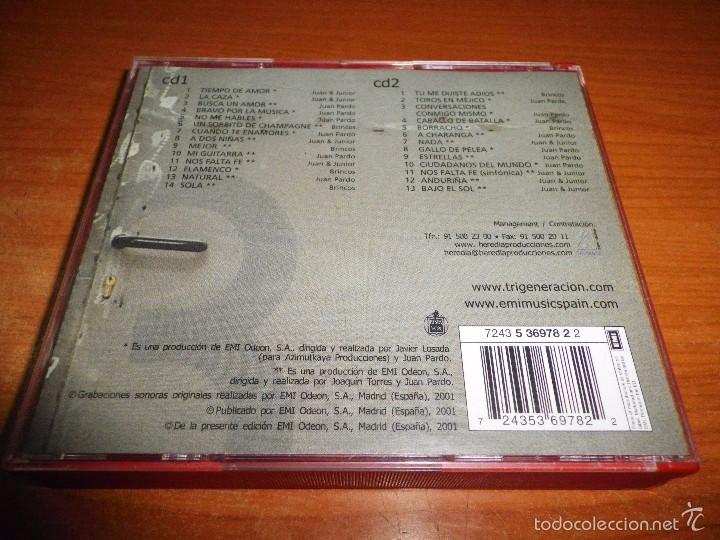 CDs de Música: JUAN PARDO Trigeneracion CD DOBLE DEL AÑO 2001 CONTIENE 27 TEMAS 2 CD JUAN Y JUNIOR LOS BRINCOS RARO - Foto 4 - 56189862