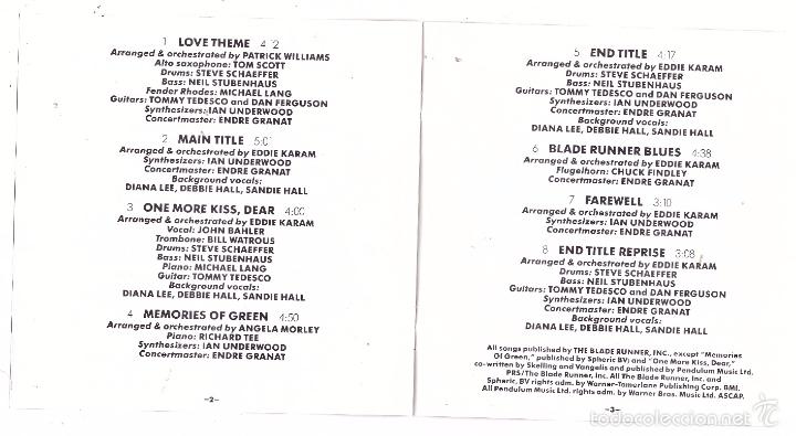 CDs de m&uacute;sica: CD Blade Runner (BSO) - Foto 3