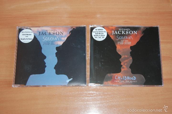 CDs de m&uacute;sica: LOTE 2 CD SINGLE MICHAEL JACKSON SCREAM - Foto 1