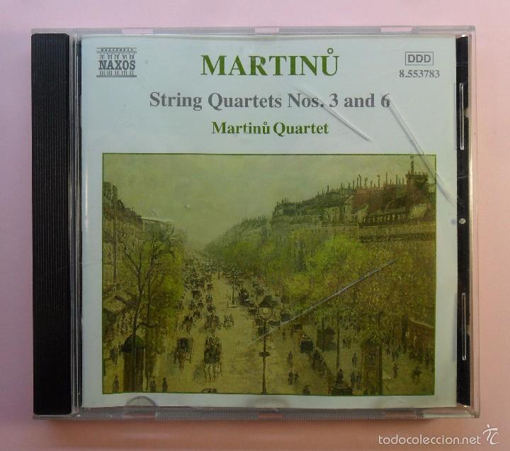 CDs de m&uacute;sica: CD Bohuslav Martinu - String Quartets Vol. 2 - Grabado en Praga 1996 - Foto 1