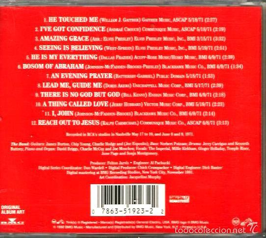 CDs de m&uacute;sica: CD ELVIS PRESLEY : HE TOUCHED ME - Foto 2