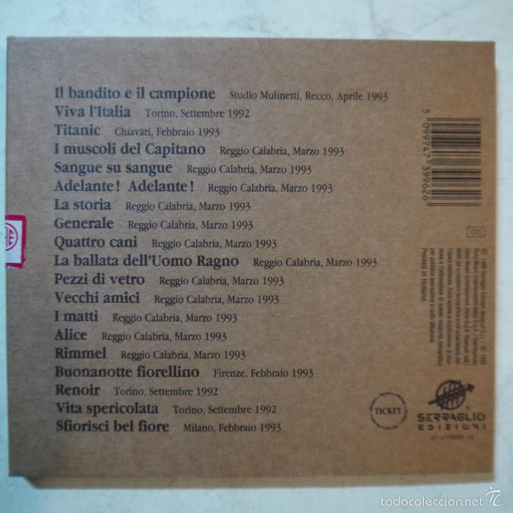 CDs de m&uacute;sica: FRANCESCO DE GREGORI - IL BANDITO E IL CAMPIONE - CD 1993 - Foto 2