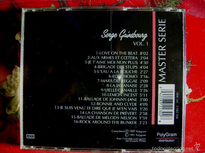 CDs de m&uacute;sica: SERGE GAINSBOURG.VOL 1 - Foto 2