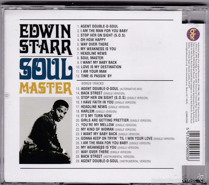 CDs de m&uacute;sica: Edwin Starr - Soul Master. CD - 29 Canciones. - Foto 2