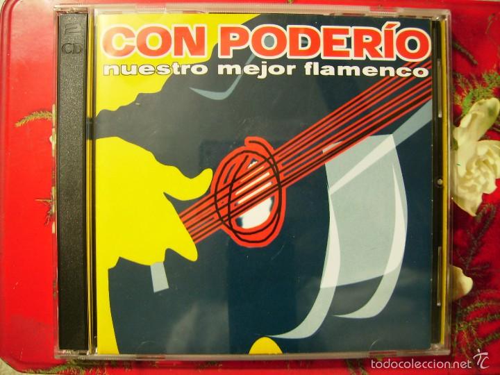 CDs de m&uacute;sica: CON PODERIO.NUESTRO MEJOR FLAMENCO...DOBLE CD...28 TEMAS - Foto 1