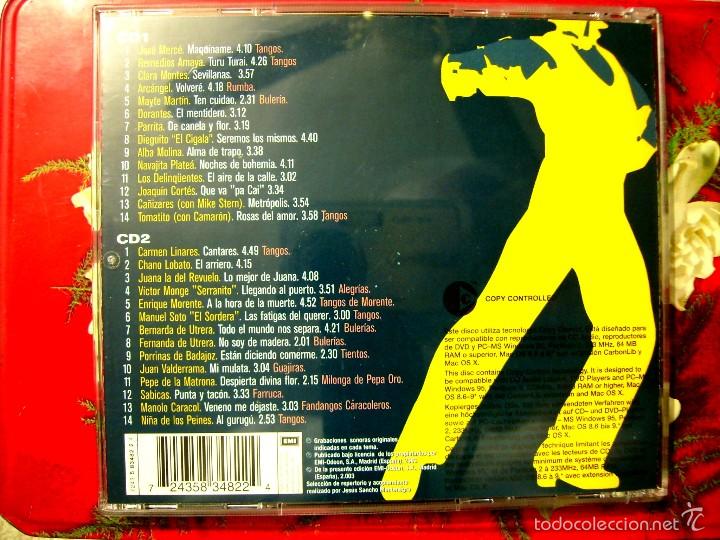 CDs de m&uacute;sica: CON PODERIO.NUESTRO MEJOR FLAMENCO...DOBLE CD...28 TEMAS - Foto 2