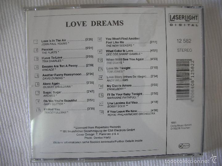 CDs de m&uacute;sica: CD MUSICA - SUE&Ntilde;OS DE AMOR - ENVIO GRATIS A ESPA&Ntilde;A - Foto 2