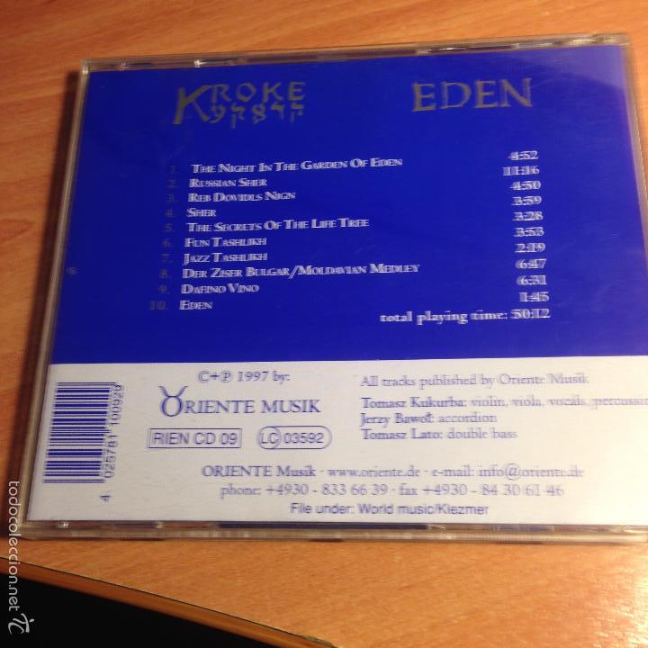 CDs de m&uacute;sica: KROKE (EDEN) CD 10 TRACKS RIEN CD09 GERMANY ( CDI1) - Foto 3