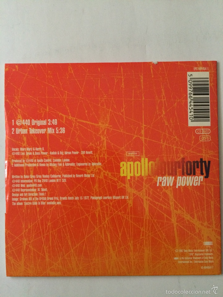 CDs de m&uacute;sica: APOLLO FOUR FORTY-RAW POWER-CD SINGLE-NUEVO - Foto 2