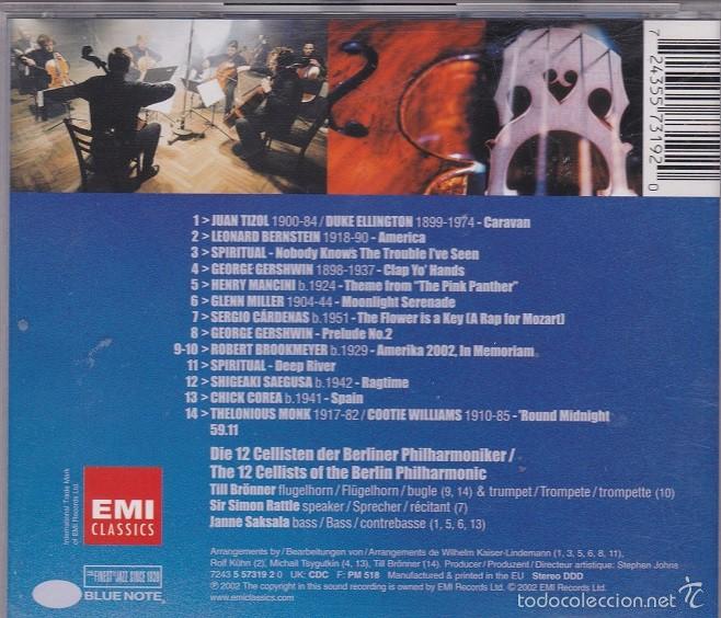 CDs de m&uacute;sica: Round Midnight - Los 12 Cellistas de Berlin - Foto 2
