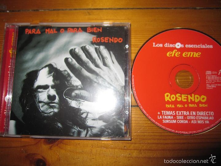 CDs de m&uacute;sica: ROSENDO `Para mal o para bien` - Foto 1
