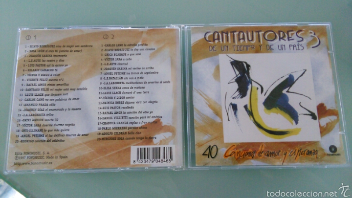CDs de m&uacute;sica: Cantautores 3 doble cd.1997 - Foto 1
