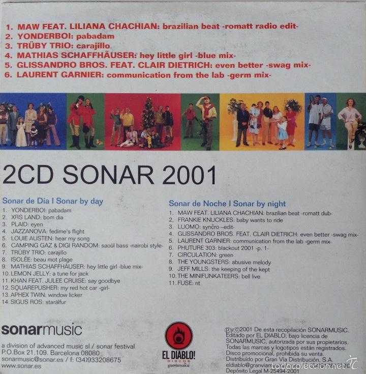 CDs de m&uacute;sica: Sonar Sampler CD promo 2001 Laurent Garnier - Foto 2
