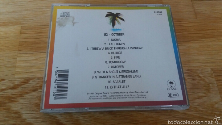 CDs de m&uacute;sica: U2 &rdquo;october&rdquo; - Foto 3