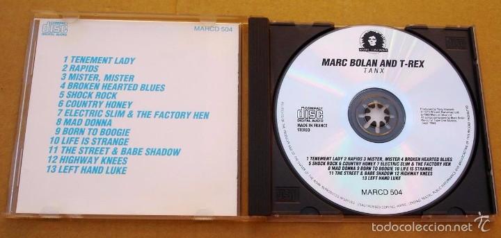 CDs de m&uacute;sica: MARC BOLAN AND T-REX - TANX (CD 1989) - Foto 2