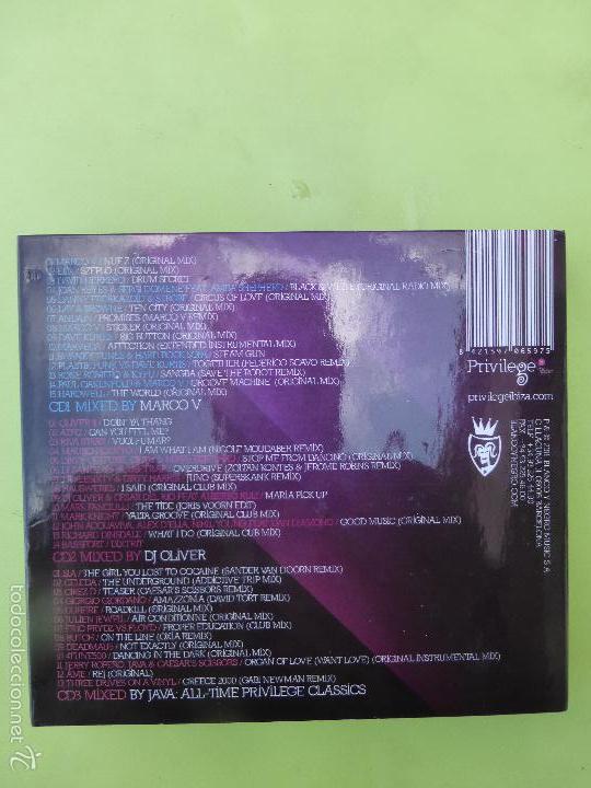 CDs de m&uacute;sica: Privilege Summer 2011 - IBIZA - MARCO V - DJ OLIVER - JAVA - PERFECTO ESTADO - Foto 2