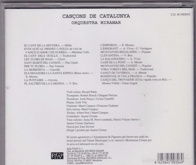 CDs de m&uacute;sica: Orquesta Miramar - Can&ccedil;ons de Catalunya - Foto 2