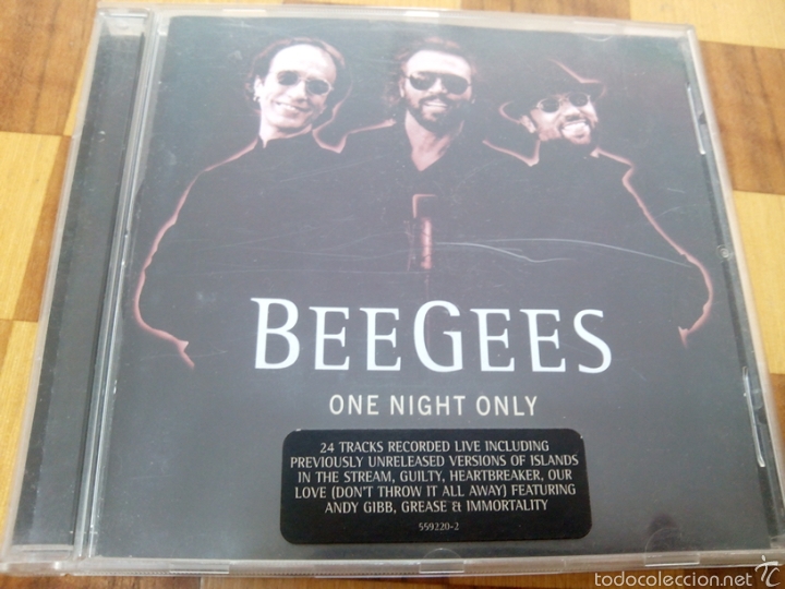 CDs de m&uacute;sica: Disco C.D. Beegees. En directo. One Night Only. - Foto 1