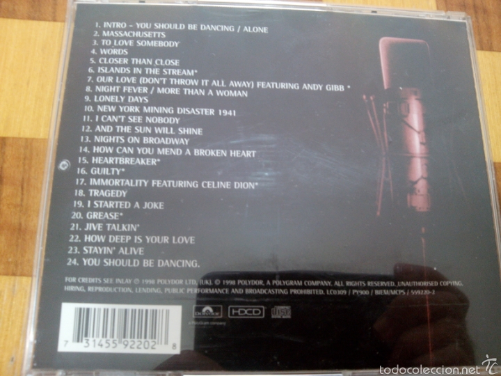 CDs de m&uacute;sica: Disco C.D. Beegees. En directo. One Night Only. - Foto 2