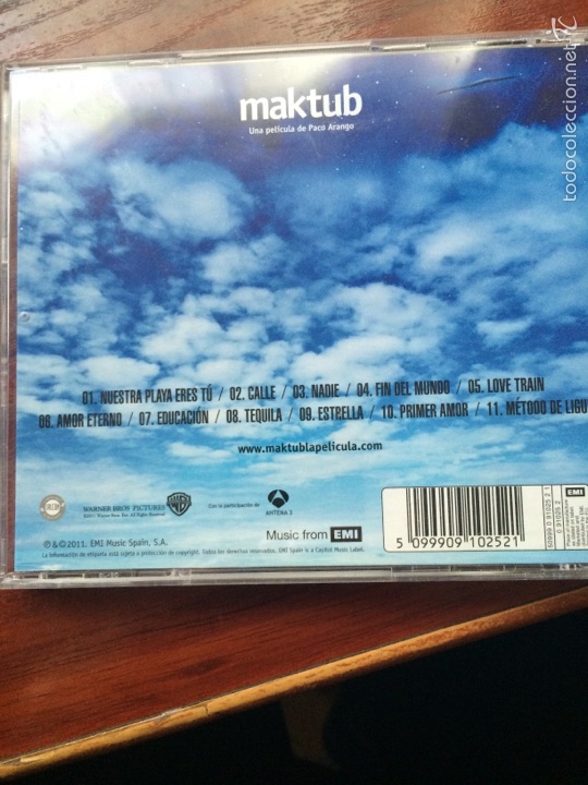CDs de m&uacute;sica: MAKTUB BSO-CREES EN EL DESTINO? - Foto 2