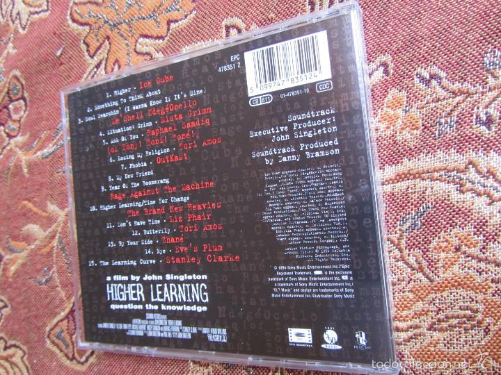 CDs de m&uacute;sica: HIGHER LEARNING CD B.S.O. CON 15 TEMAS- ORIGINAL DEL 94- DIRIGIDA Y PRODUCIDA POR JOHN SINGLETON - Foto 2