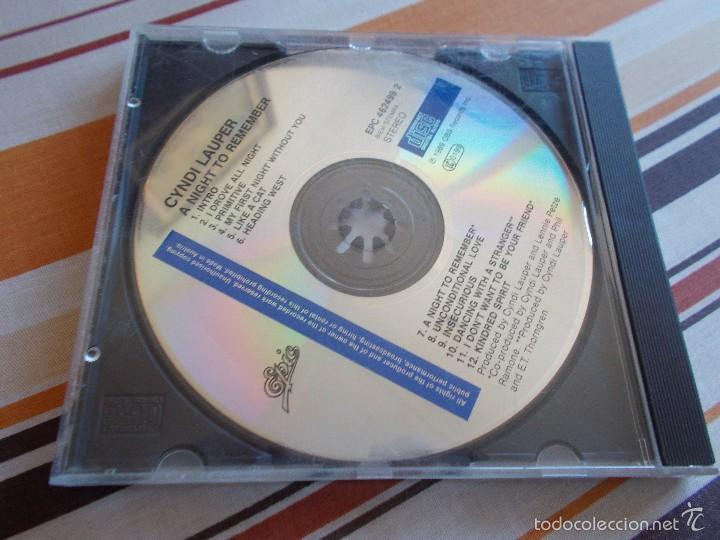 CDs de m&uacute;sica: CYNDI LAUPER A night to remember - Foto 1
