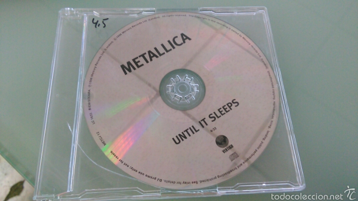 CDs de m&uacute;sica: Metallica cd single until it sleeps.1996 - Foto 1