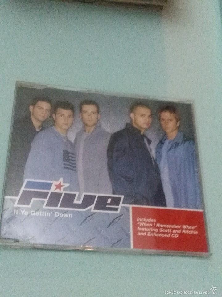 CDs de m&uacute;sica: FIVE. IF YA GETTIN&acute; DOWN. SINGLES. C6CD - Foto 1