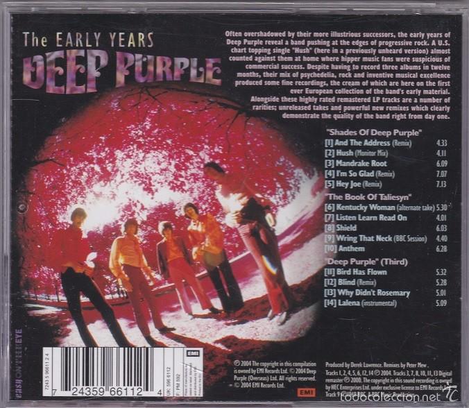 CDs de m&uacute;sica: Deep Purple - The Early Years - Foto 2
