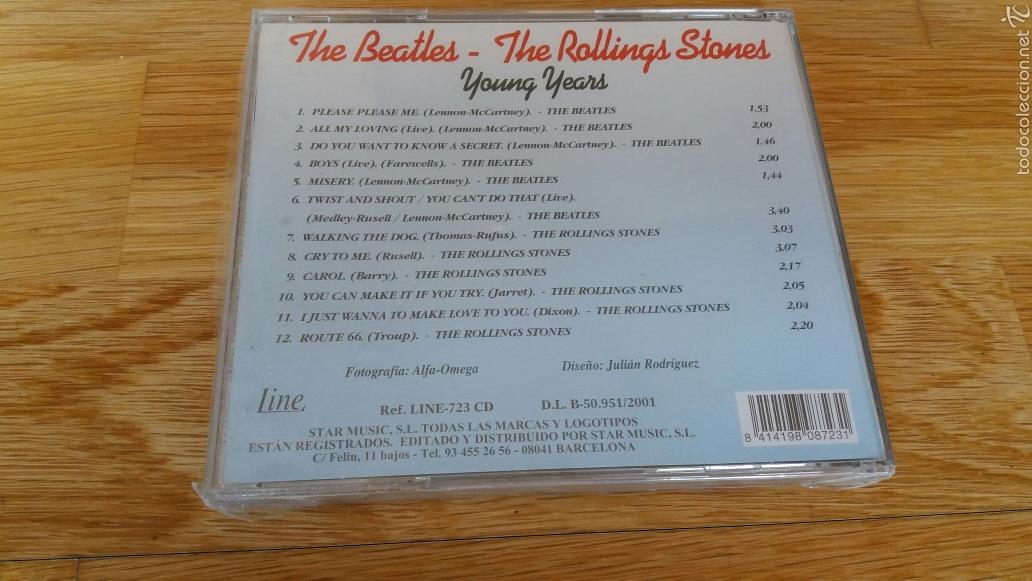 CDs de m&uacute;sica: THE BEATLES- THE ROLLING STONES - Foto 2